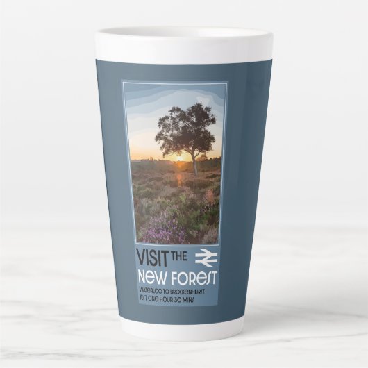 Tasse Latte Le Hampshire de la forêt Angleterre (Devant)