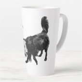 Tasse Latte Le jeu est le langage (Angle droit)