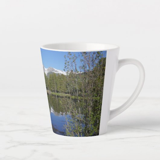 Tasse Latte Le lac Sprague II du parc national Rocky Mountain (Droite)