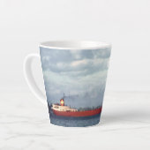 Tasse Latte Le légendaire S.S. Edmund Fitzgerald (Angle gauche)