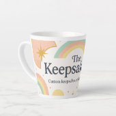 Tasse Latte Le logo de Keepsaké Co. (Angle gauche)