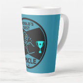 Tasse Latte Le meilleur oncle du monde (Angle droit)