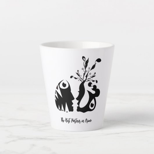 Tasse Latte le meilleur partenaire de la criminalité (Devant)
