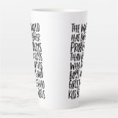 Tasse Latte Le Monde Arc-En-Ciel gay pride A De Plus Gros Prob (Devant)