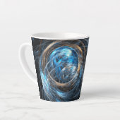 Tasse Latte Le monde de l'art Abstrait (Angle gauche)