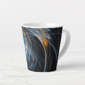 Tasse Latte Le monde de l'art Abstrait (Angle droit)