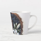Tasse Latte Le noir est une belle Teacup (Droite)