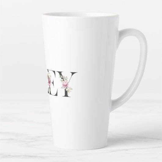 Tasse Latte Le nom de Riley. Je m'appelle Riley. (Droite)