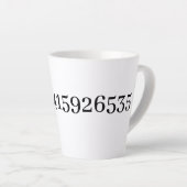 Tasse Latte Le nombre Pi Math & Science Lover's (Angle droit)