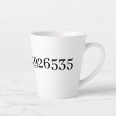 Tasse Latte Le nombre Pi Math & Science Lover's (Droite)