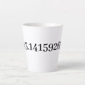 Tasse Latte Le nombre Pi Math & Science Lover's (Devant)