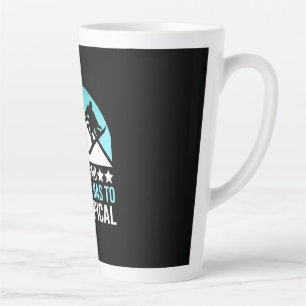 Tasse Latte Le Paradis Du Snowboard Doit Être Tropical