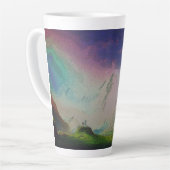 Tasse Latte Le Paysage D'Un Monde Alien (Angle gauche)