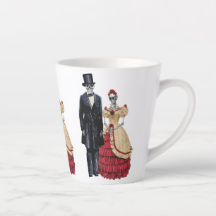 Tasse Latte Le président Lincoln Skeleton, Halloween Skeleton