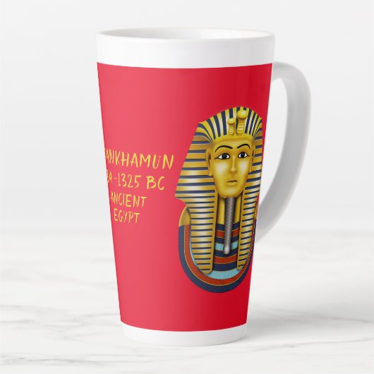 Tasse Latte Le roi Toutankhamon (Angle droit)