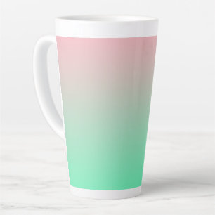 Tasse Latte Le rose pastel et le vert pâle devraient toujours