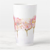 Tasse Latte Le rouge rayonnant de l'hiver (Devant)