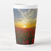 Tasse Latte Le scientifique cite les coquelicots couchés de so (Devant)