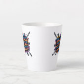 Tasse Latte Le silence parle plus fort (Devant)