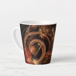 Tasse Latte Le son de la musique Art Abstrait