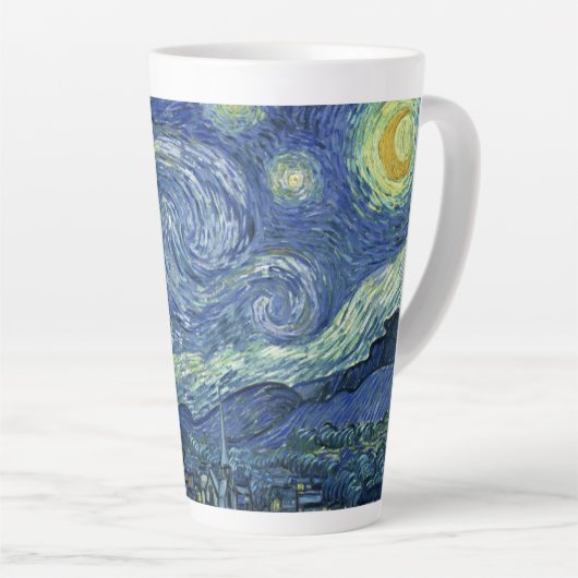 Tasse Latte Le Starry Night-Vincent van Gogh (Angle droit)