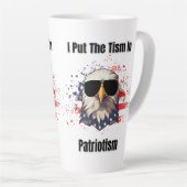 Tasse Latte Le Tisme Dans Le Patriotisme (Angle droit)