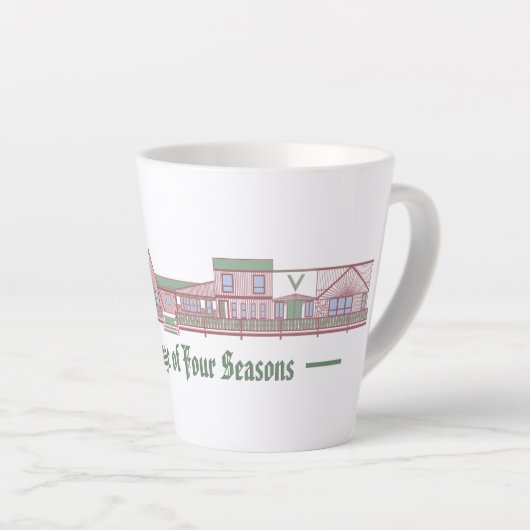 Tasse Latte Le Village des Quatre Saisons (Angle droit)