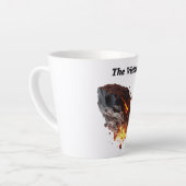 Tasse Latte "Le visiteur," Roche spatiale de l'espace extra-at (Angle gauche)