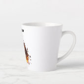 Tasse Latte "Le visiteur," Roche spatiale de l'espace extra-at (Droite)
