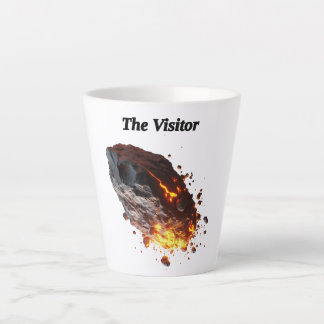 Tasse Latte "Le visiteur," Roche spatiale de l'espace extra-at