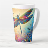 Tasse Latte Le voyage de la libellule (Angle droit)