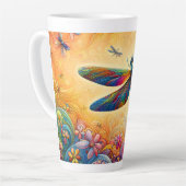 Tasse Latte Le voyage de la libellule (Angle gauche)