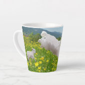 Tasse Latte Leaping Lambs Easter (Angle gauche)