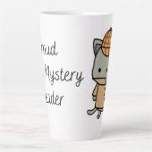 Tasse Latte Lecteur de mystère cosy et fier (Devant)
