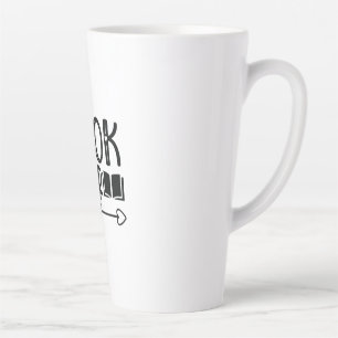 Tasse Latte Lecture Art Book Lover