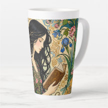 Lecture dans le jardin Art nouveau