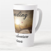 Tasse Latte Lecture, l'aventure continue (Angle droit)