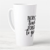 Tasse Latte L'Enseignant Est Né Pour Enseigner Forcé À L'Ensei (Angle gauche)