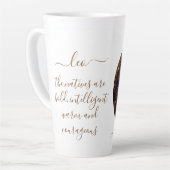 Tasse Latte Leo zodiac or et noir (Angle gauche)