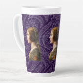 Tasse Latte Leonardo da Vinci Portrait La Bella Principessa (Angle gauche)