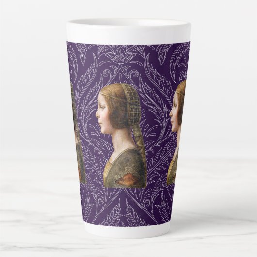 Tasse Latte Leonardo da Vinci Portrait La Bella Principessa (Devant)