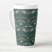 Tasse Latte Léopard Moth et Honeysuckie Botanical Vintage (Angle gauche)