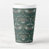 Tasse Latte Léopard Moth et Honeysuckie Botanical Vintage (Devant)