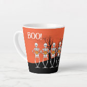 Tasse Latte L'équipe de squelettes (Angle gauche)