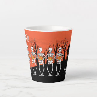 Tasse Latte L'équipe de squelettes
