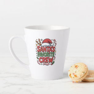 Tasse Latte L'équipe préférée du Père Noël