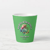 Tasse Latte L'Équité Avant Tout. (Devant)