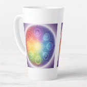Tasse Latte Les 7 Chakras´9 (Angle gauche)