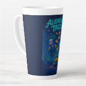 Tasse Latte Les aliens adorent les tacos (Angle gauche)