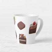 Tasse Latte Les amateurs de chocolat (Angle droit)